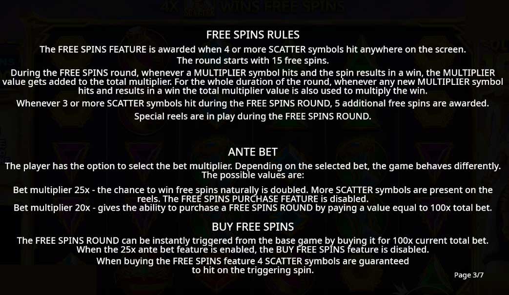 Gates of Olympus 1000 slot game free spins rules, ante bet and buy free spins